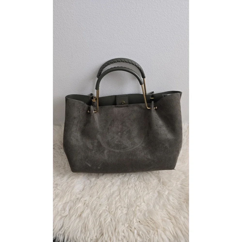 House of Harlow 1960 Olive Green Suede Bag Boho‎ Designer Purse by Nicole Richie